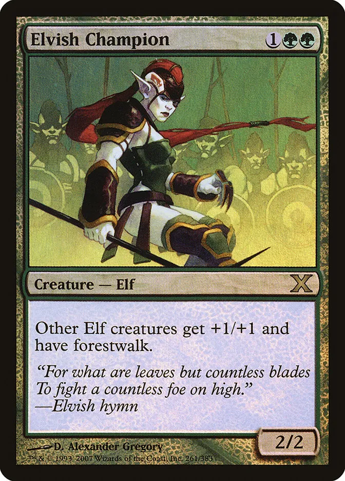 2007 Tenth Edition Elvish Champion #261★ rare card image