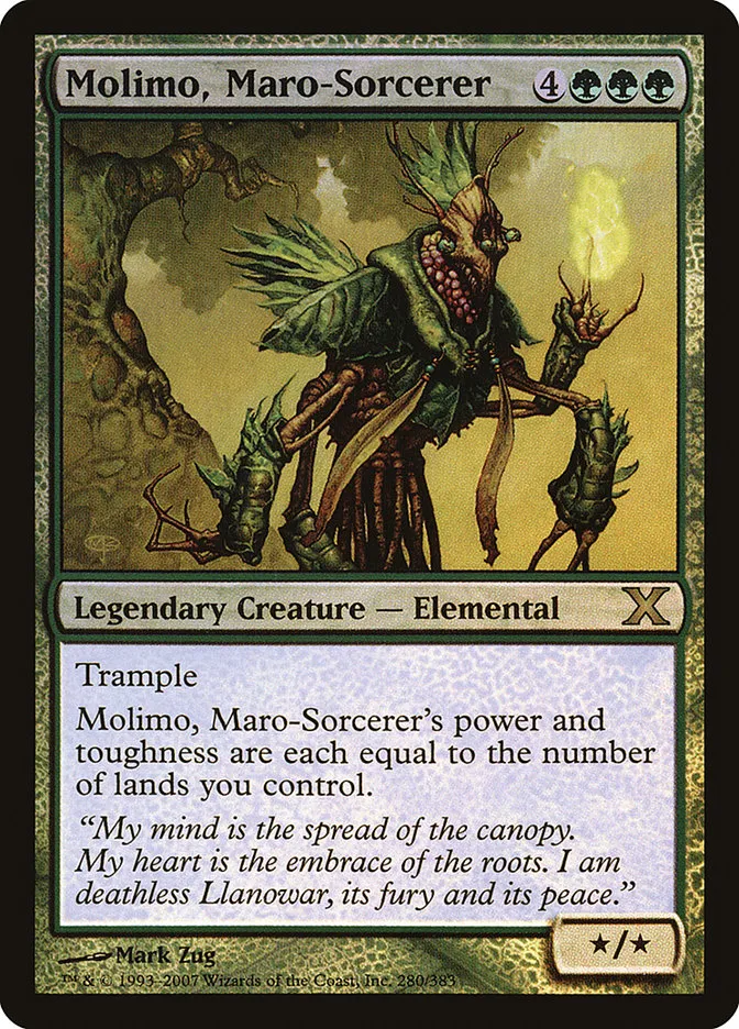 2007 Tenth Edition Molimo, Maro-Sorcerer #280★ rare card image