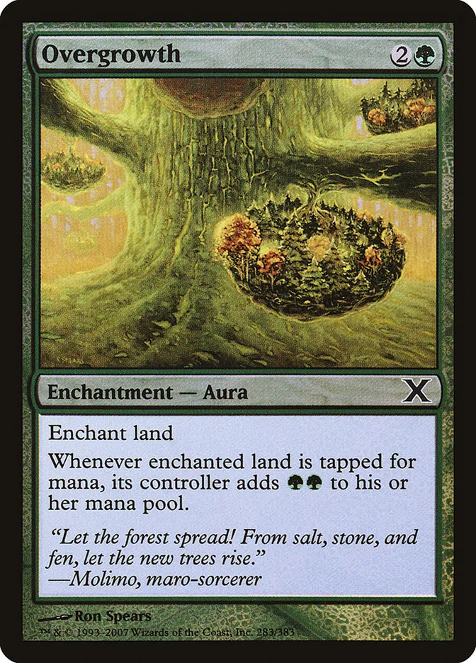 2007 Tenth Edition Overgrowth #283★ common card image