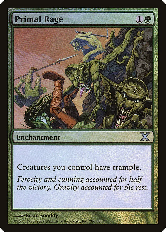 2007 Tenth Edition Primal Rage #286★ uncommon card image