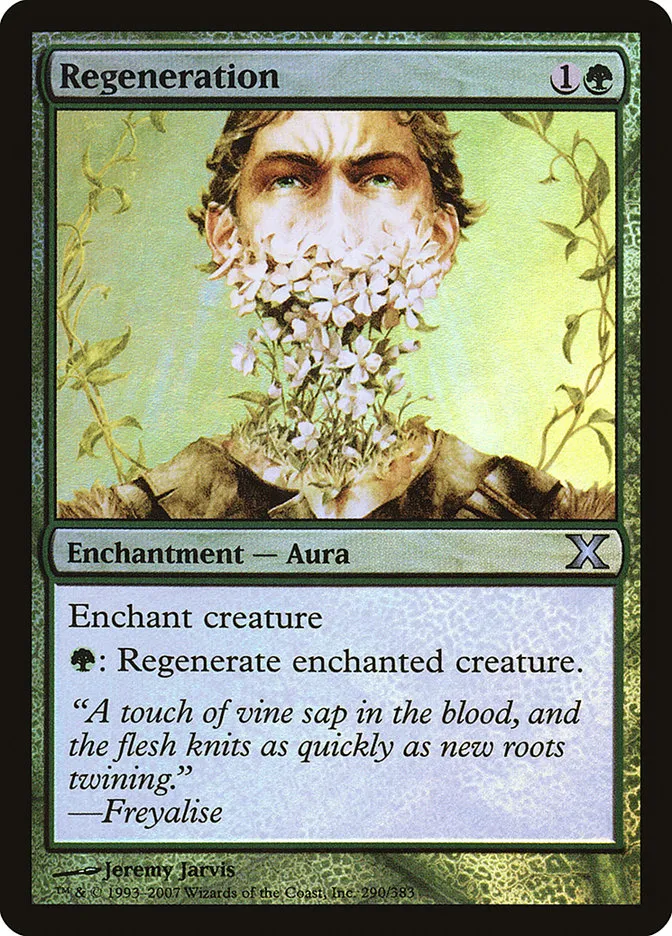 2007 Tenth Edition Regeneration #290★ uncommon card image