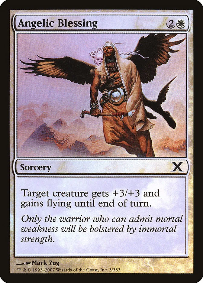 2007 Tenth Edition Angelic Blessing #3★ common card image