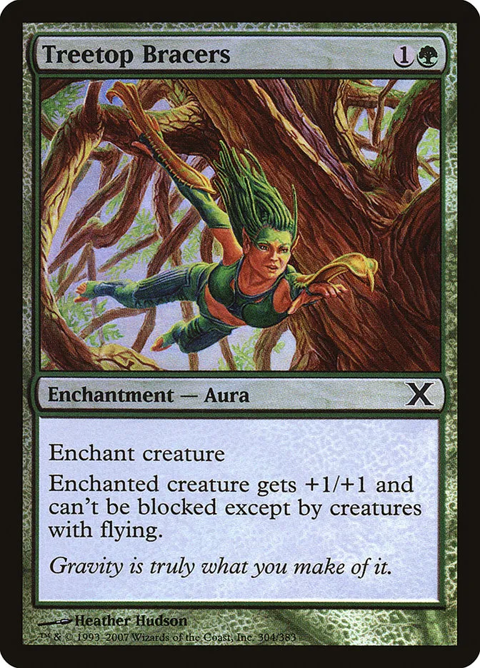2007 Tenth Edition Treetop Bracers #304★ common card image