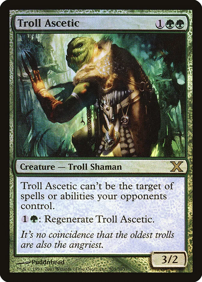 2007 Tenth Edition Troll Ascetic #305★ rare card image