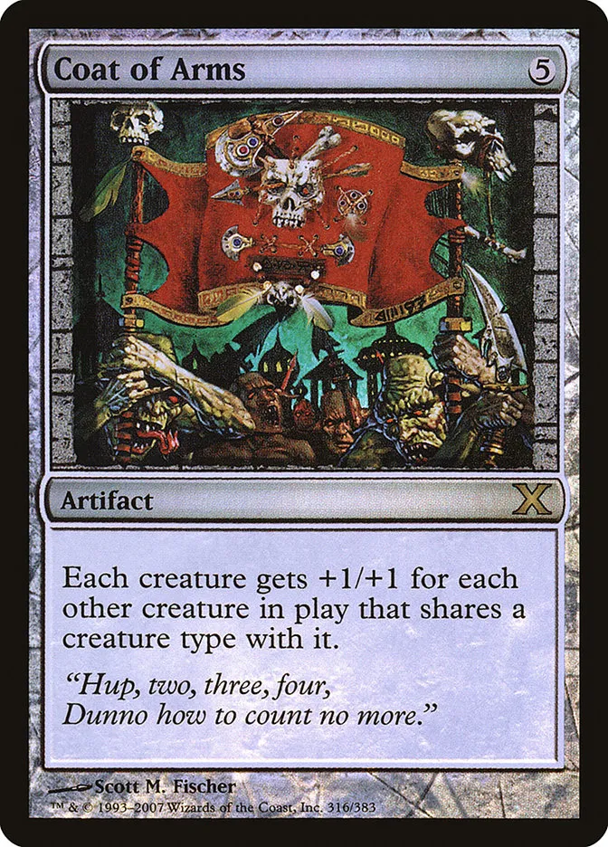 2007 Tenth Edition Coat of Arms #316★ rare card image