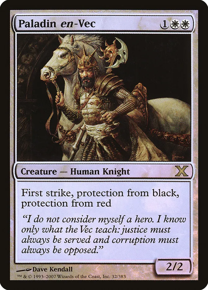 2007 Tenth Edition Paladin en-Vec #32★ rare card image