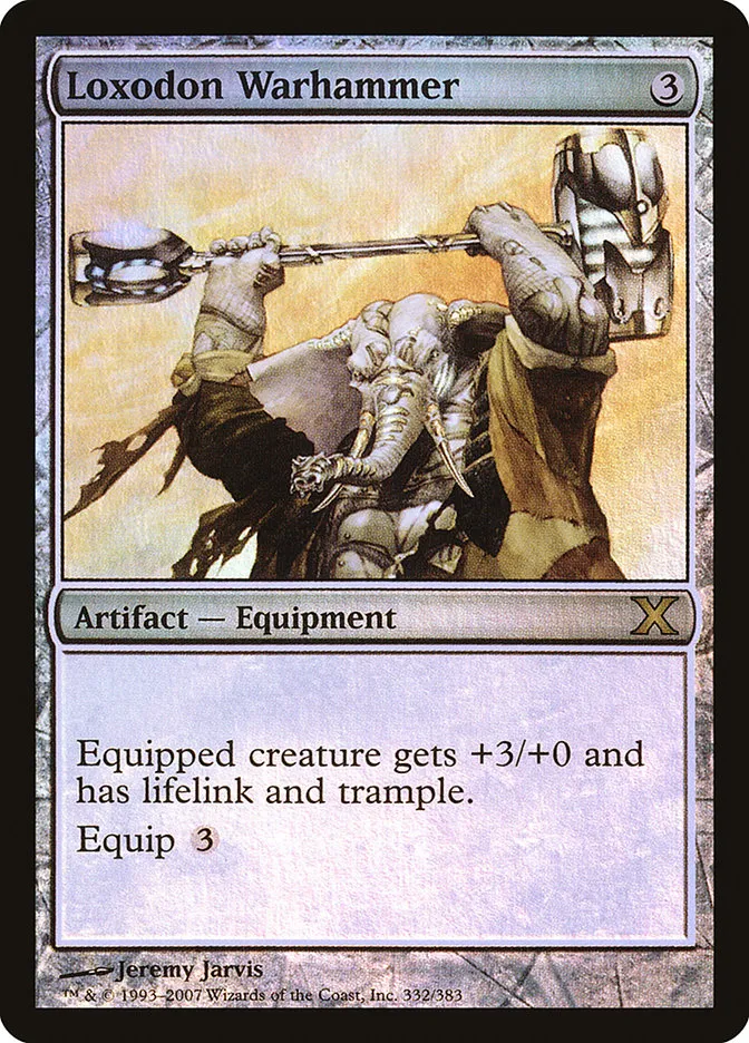 2007 Tenth Edition Loxodon Warhammer #332★ rare card image