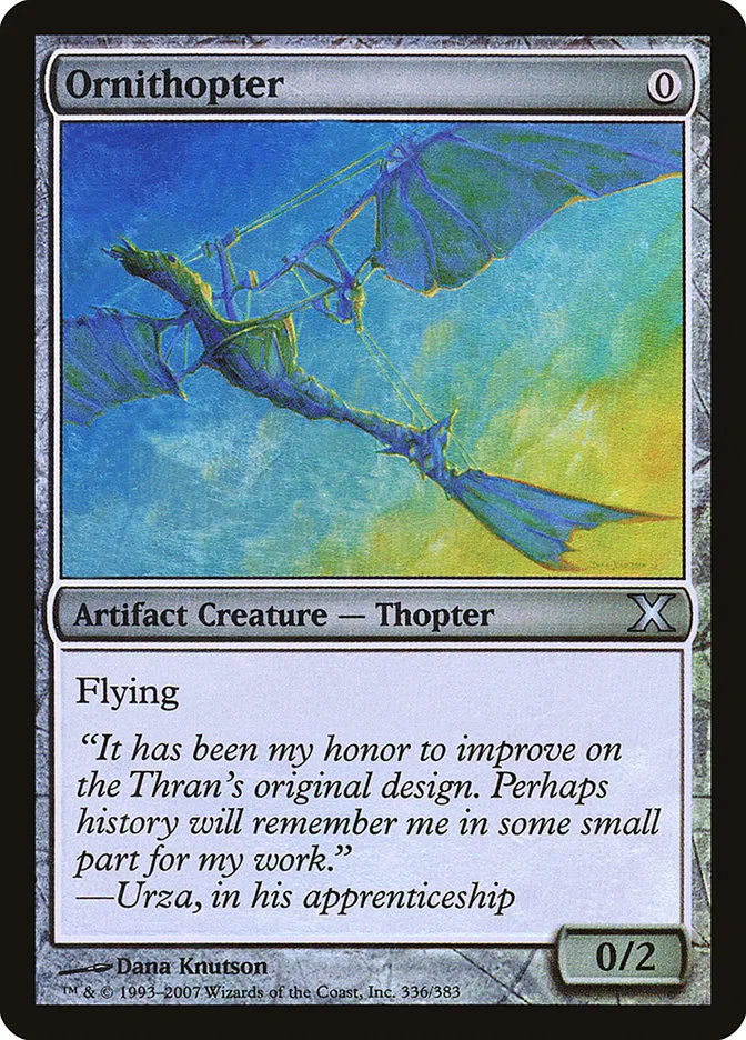 2007 Tenth Edition Ornithopter #336★ uncommon card image