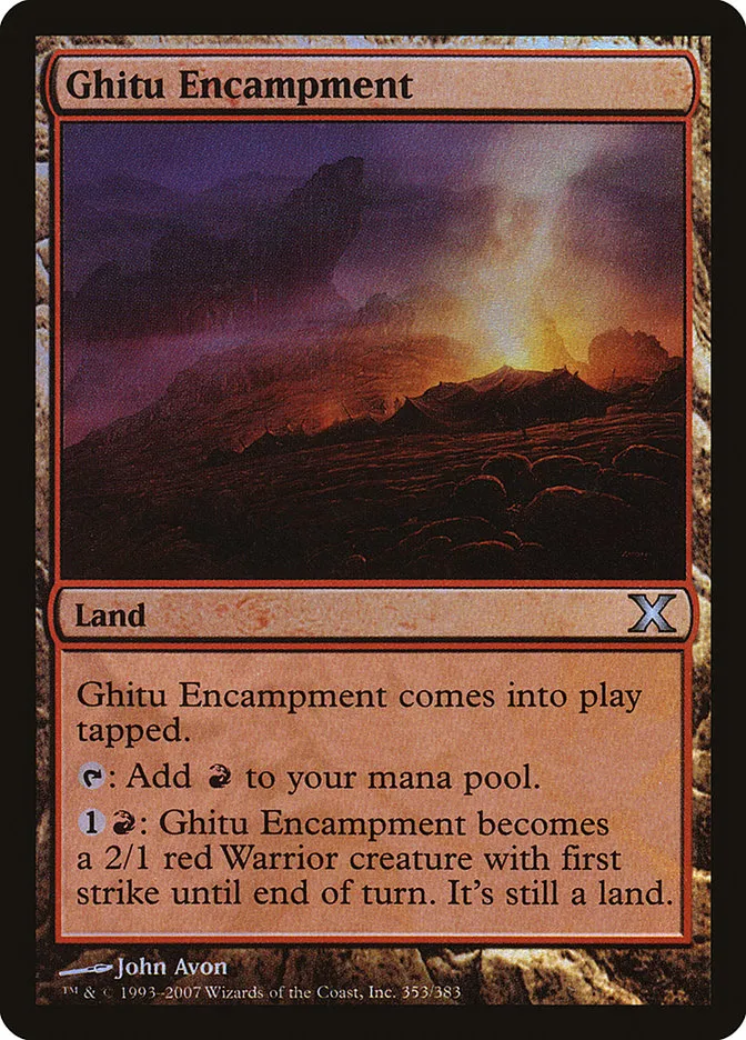 2007 Tenth Edition Ghitu Encampment #353★ uncommon card image