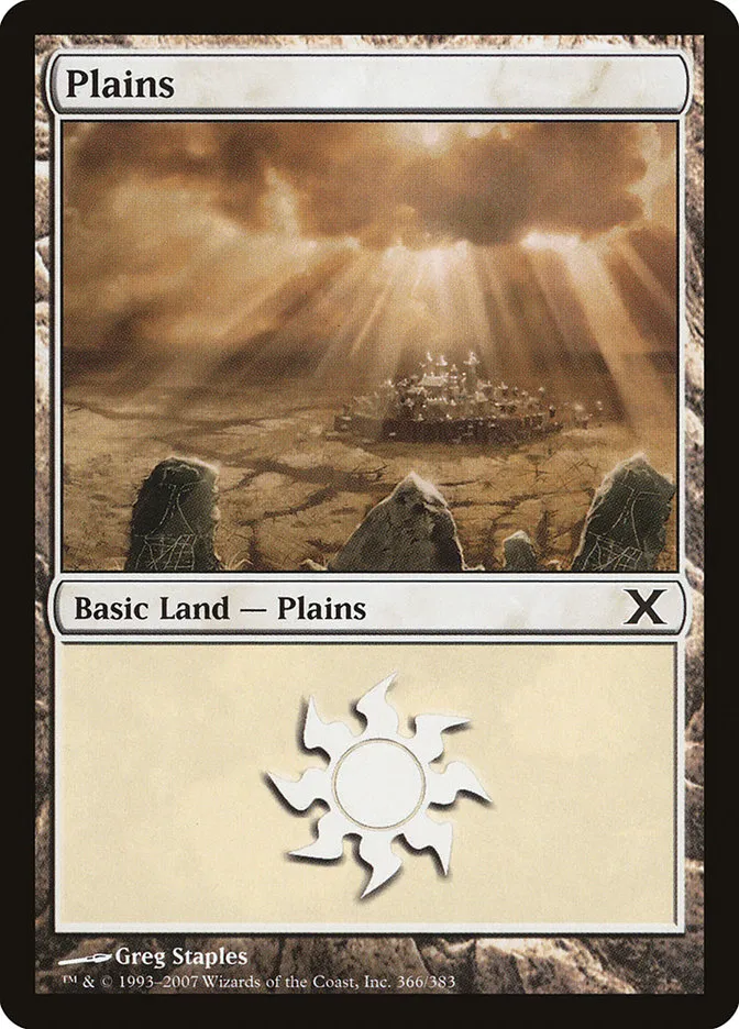 2007 Tenth Edition Plains common #366 common card image