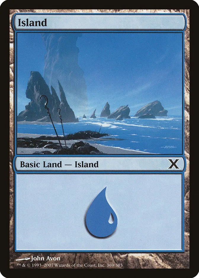 2007 Tenth Edition Island common #369 common card image