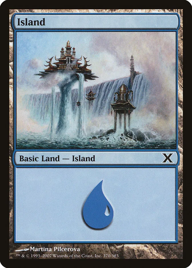 2007 Tenth Edition Island common #370 common card image