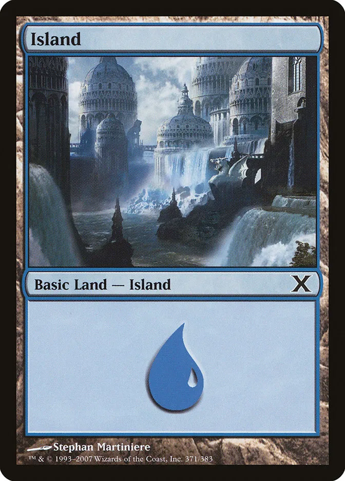 2007 Tenth Edition Island #371 common card image