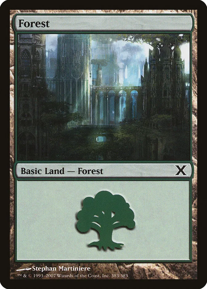 2007 Tenth Edition Forest common #383 common card image
