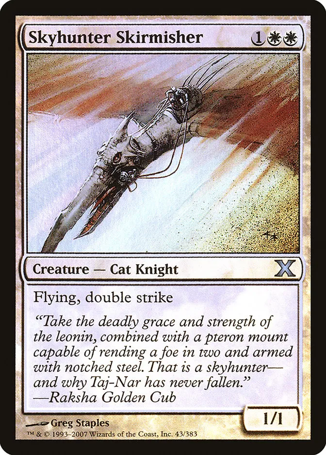 2007 Tenth Edition Skyhunter Skirmisher #43★ uncommon card image