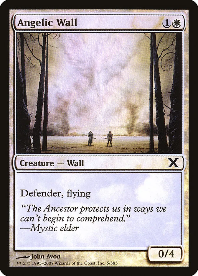 2007 Tenth Edition Angelic Wall #5★ common card image