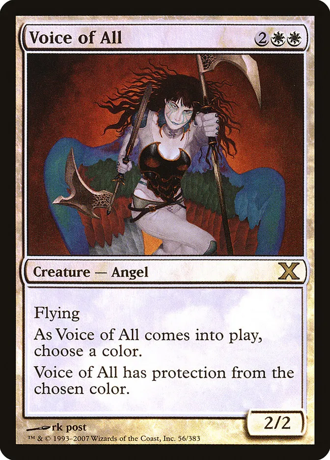 2007 Tenth Edition Voice of All #56★ rare card image