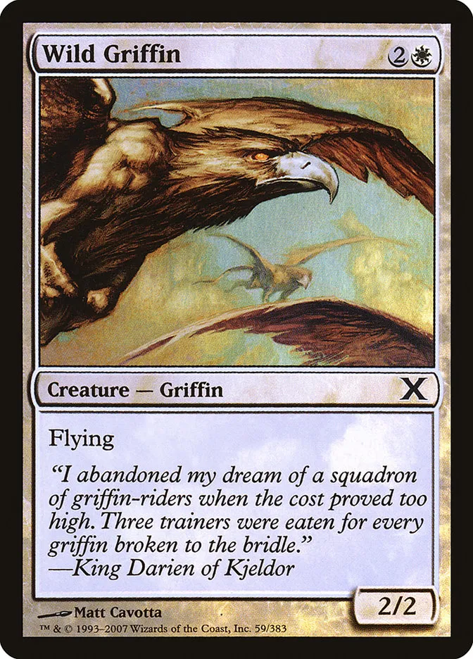 2007 Tenth Edition Wild Griffin #59★ common card image
