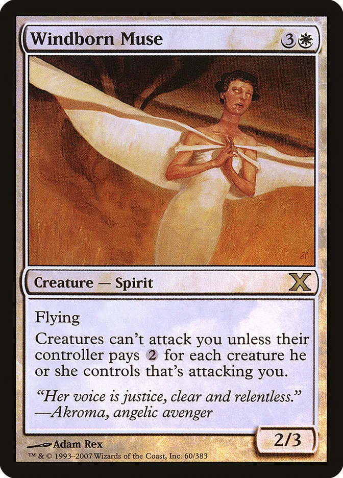 2007 Tenth Edition Windborn Muse #60★ rare card image