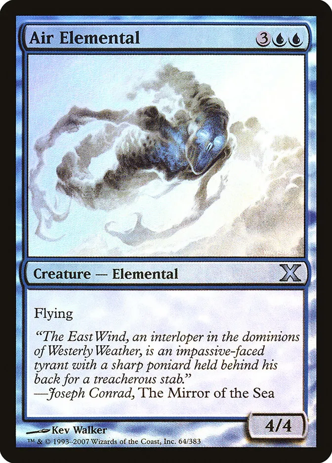 2007 Tenth Edition Air Elemental #64★ uncommon card image