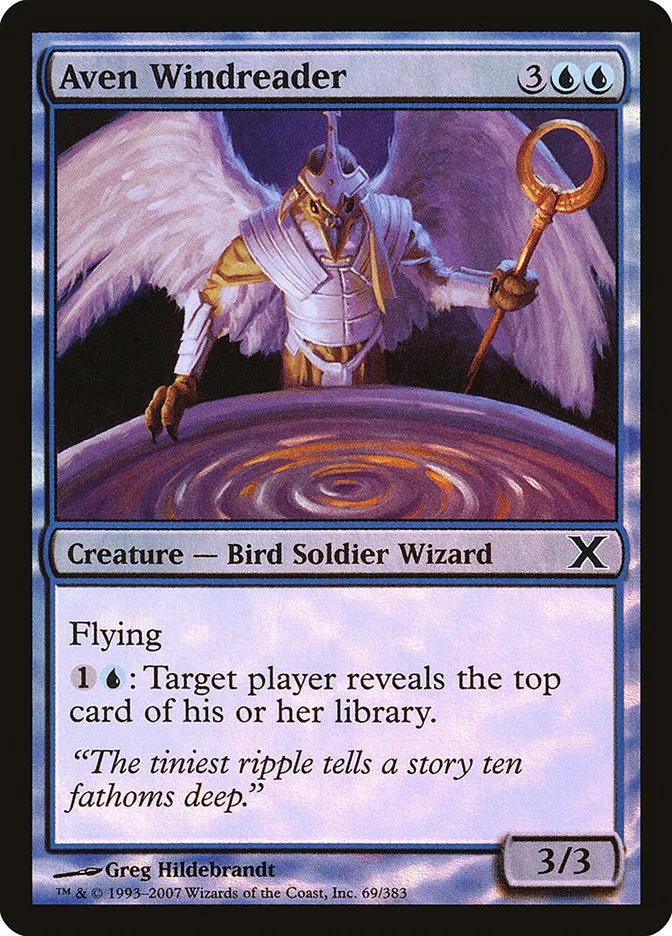 2007 Tenth Edition Aven Windreader #69★ common card image