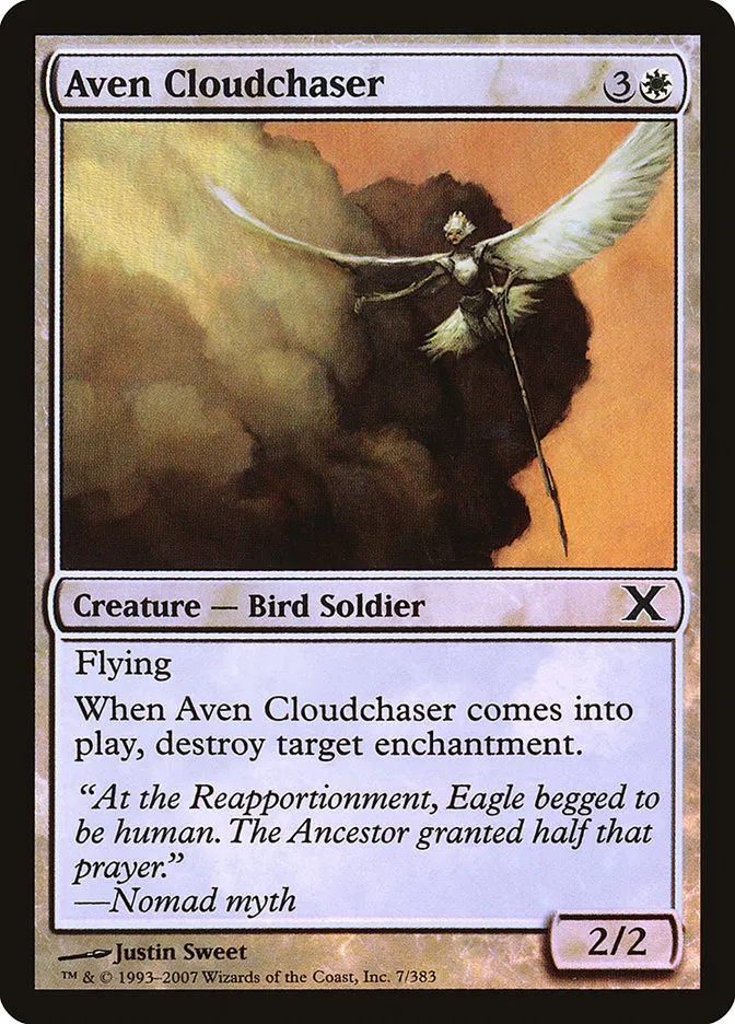 2007 Tenth Edition Aven Cloudchaser #7★ common card image