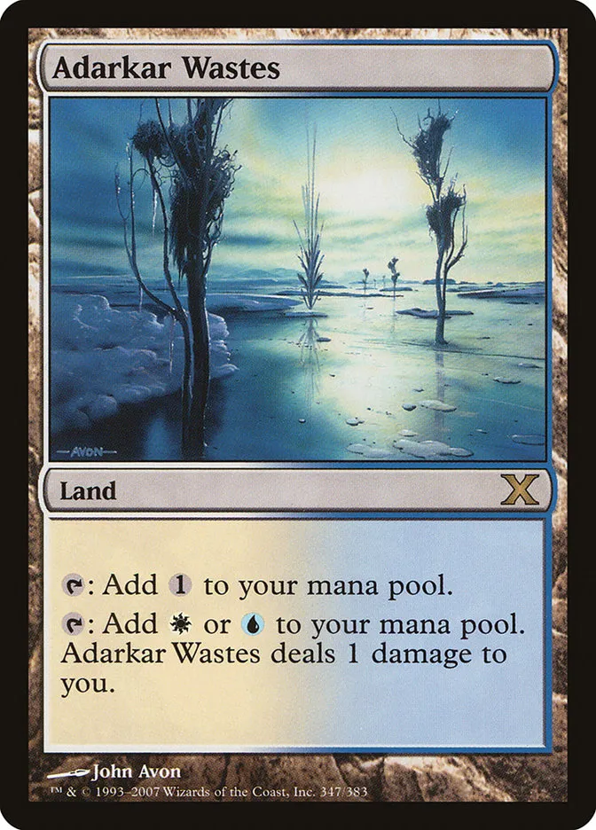 2007 Tenth Edition Adarkar Wastes #347 rare card image
