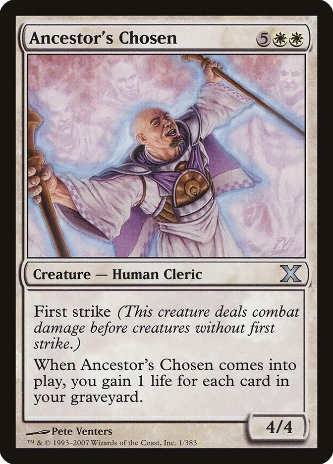 2007 Tenth Edition Ancestor's Chosen uncommon #1 uncommon card image