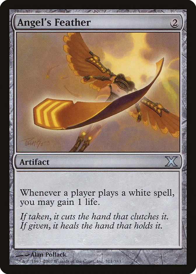 2007 Tenth Edition Angel's Feather uncommon #311 uncommon card image