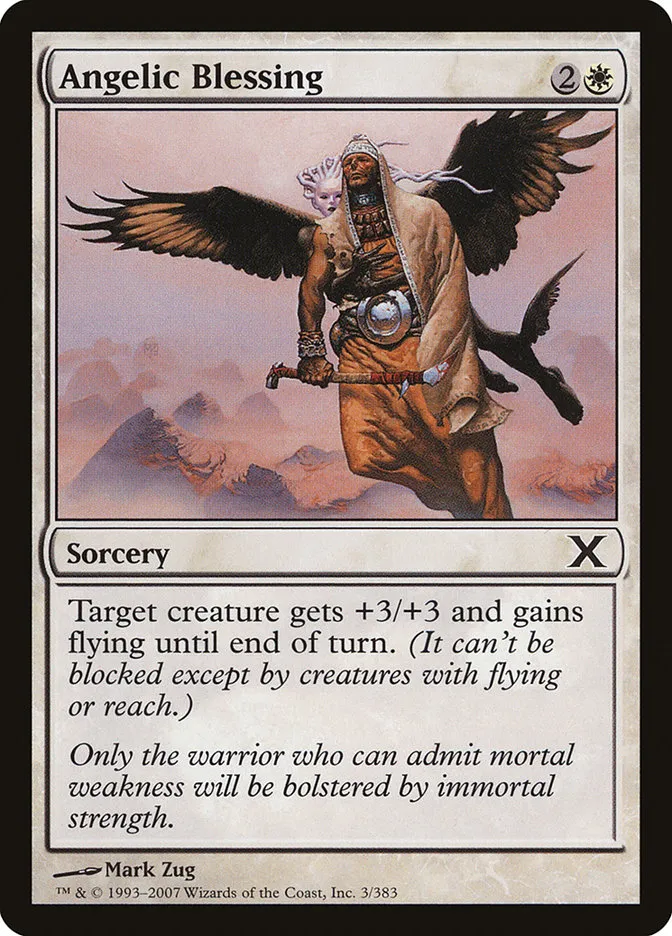 2007 Tenth Edition Angelic Blessing common #3 common card image