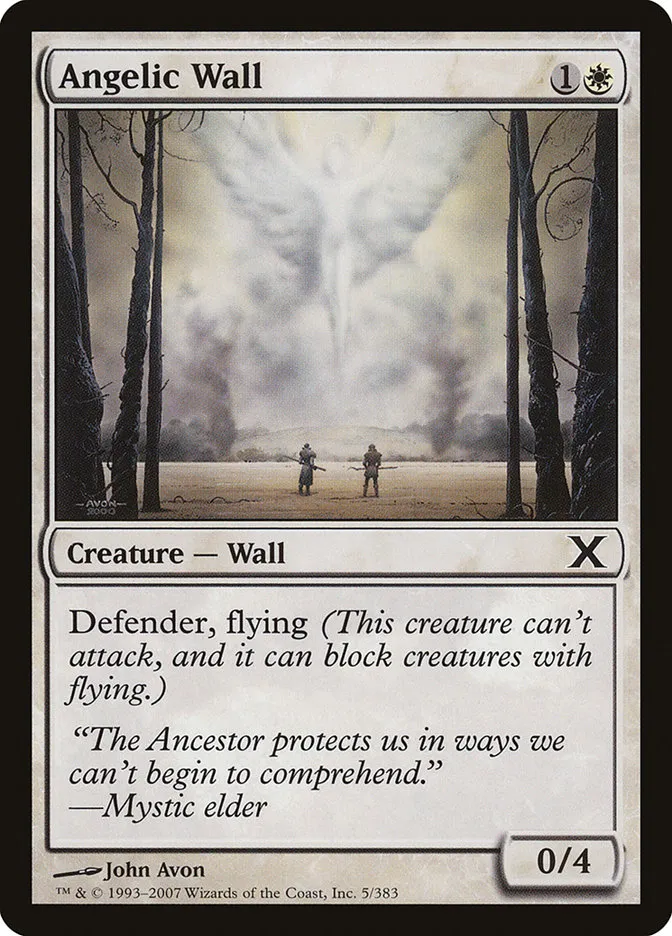 2007 Tenth Edition Angelic Wall common #5 common card image
