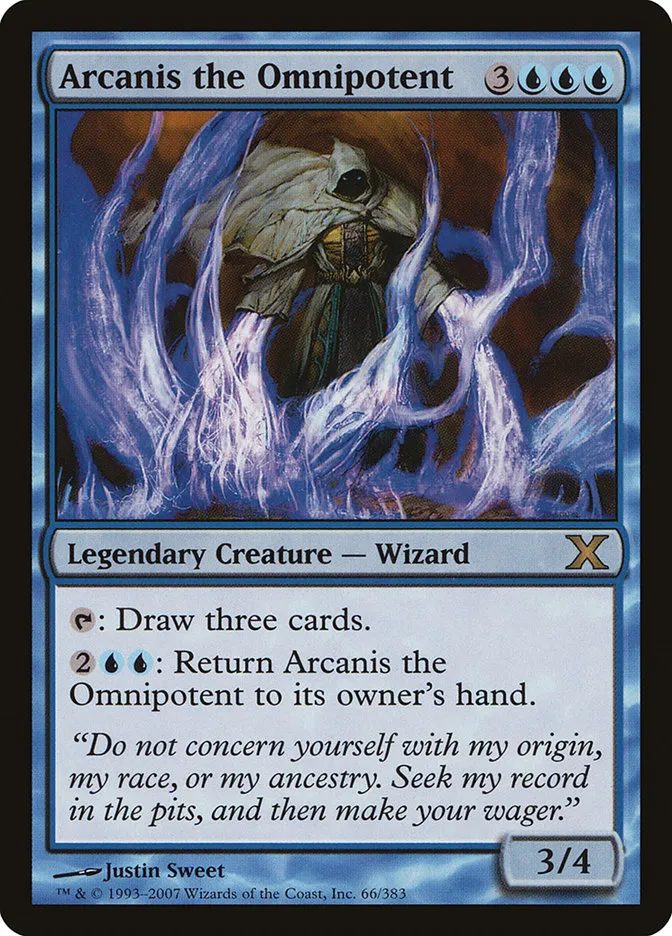 2007 Tenth Edition Arcanis the Omnipotent #66 rare card image