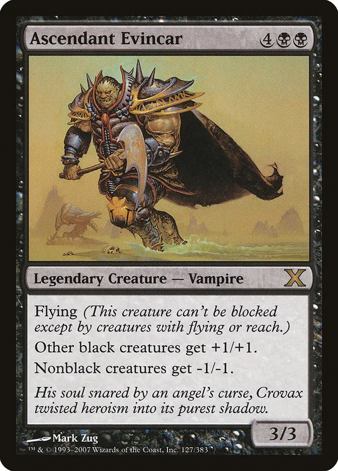 2007 Tenth Edition Ascendant Evincar #127 rare card image