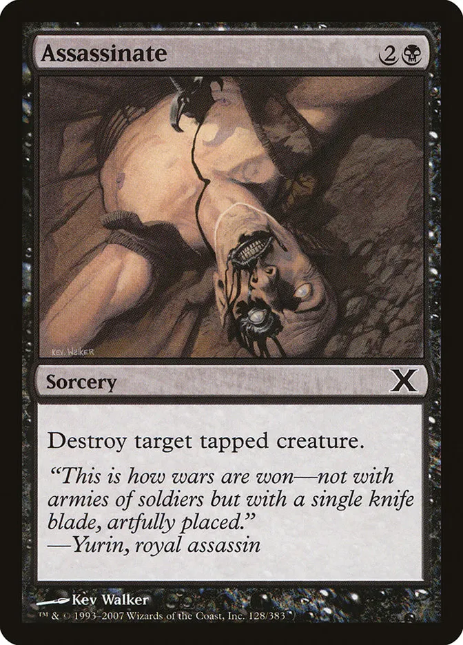 2007 Tenth Edition Assassinate common #128 common card image