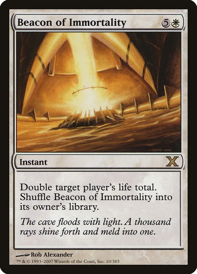2007 Tenth Edition Beacon of Immortality rare #10 rare card image