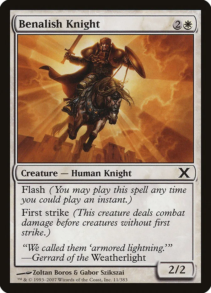 2007 Tenth Edition Benalish Knight common #11 common card image