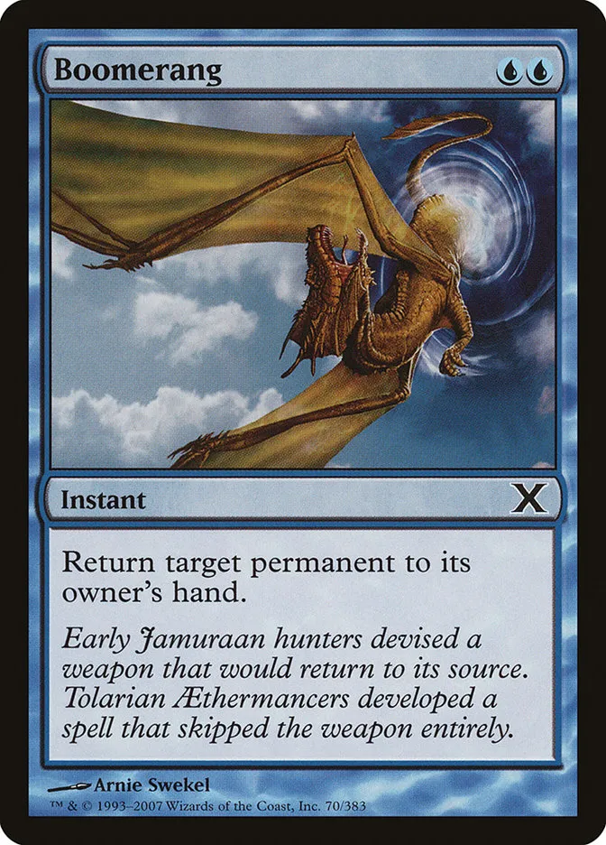 2007 Tenth Edition Boomerang common #70 common card image