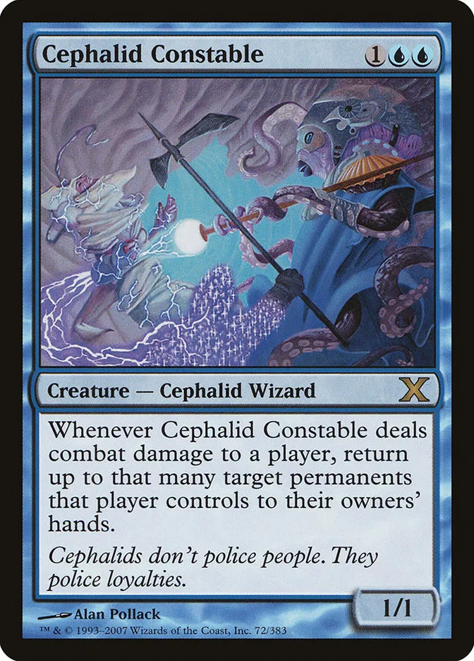 2007 Tenth Edition Cephalid Constable rare #72 rare card image