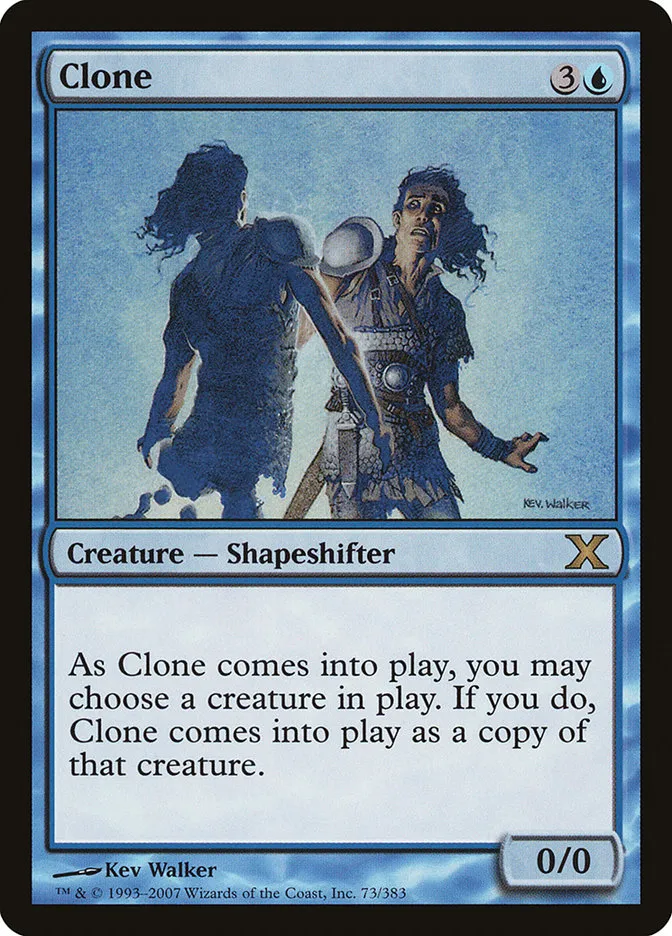 2007 Tenth Edition Clone rare #73 rare card image