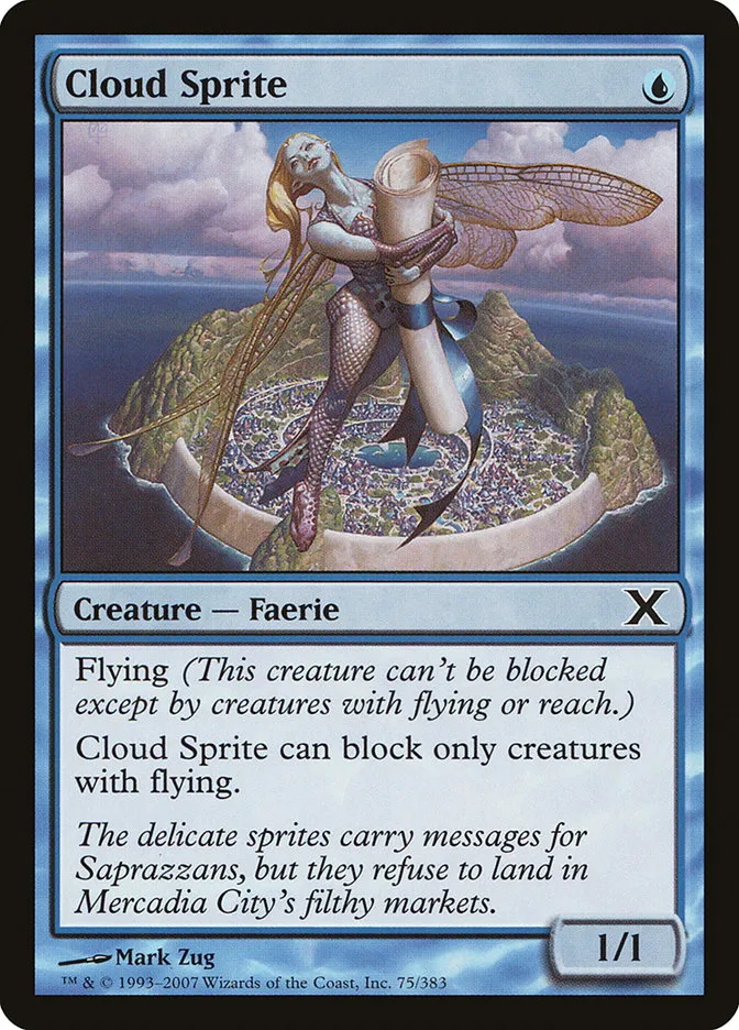 2007 Tenth Edition Cloud Sprite common #75 common card image