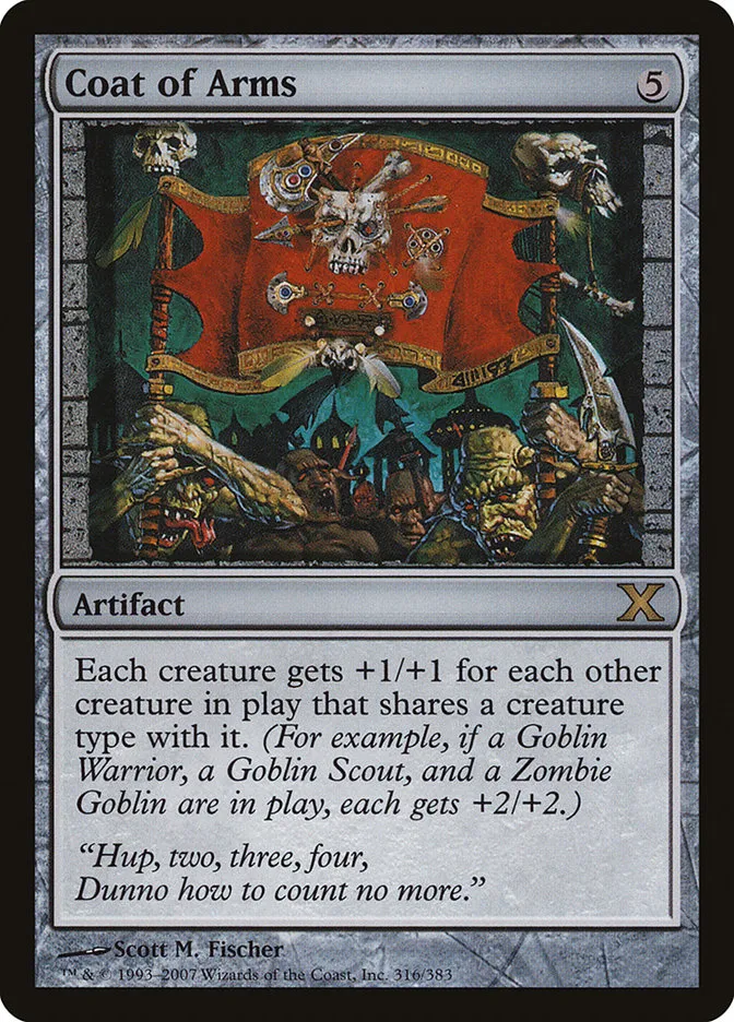 2007 Tenth Edition Coat of Arms #316 rare card image