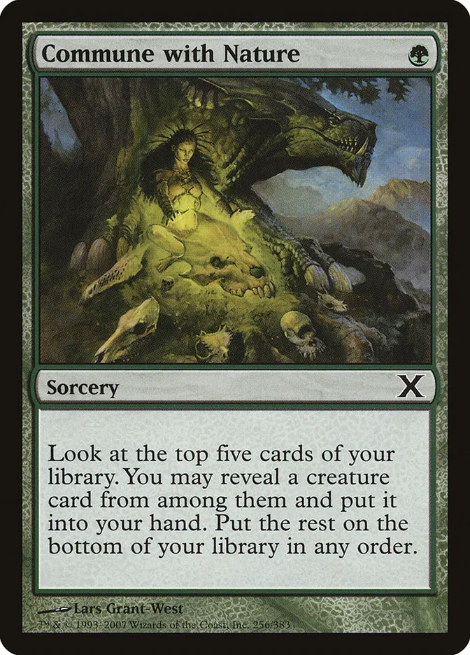 2007 Tenth Edition Commune with Nature common #256 common card image