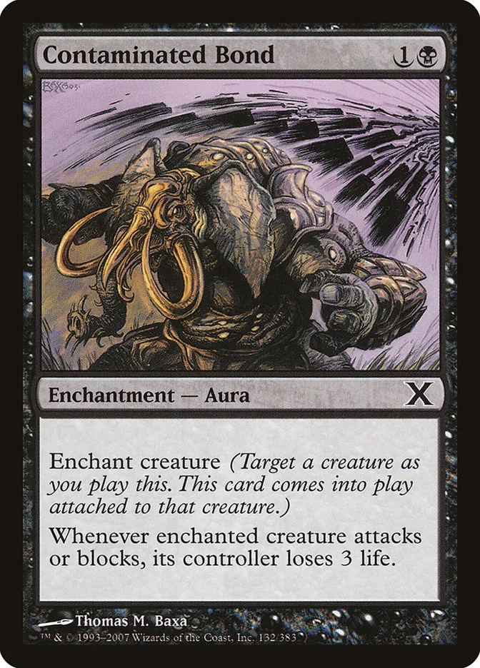 2007 Tenth Edition Contaminated Bond common #132 common card image