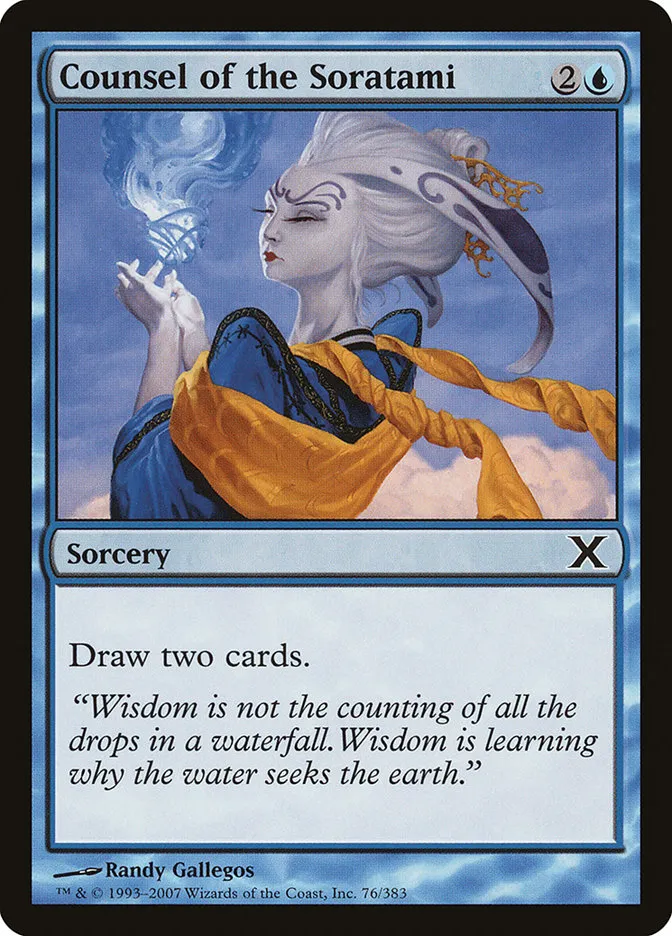 2007 Tenth Edition Counsel of the Soratami #76 common card image