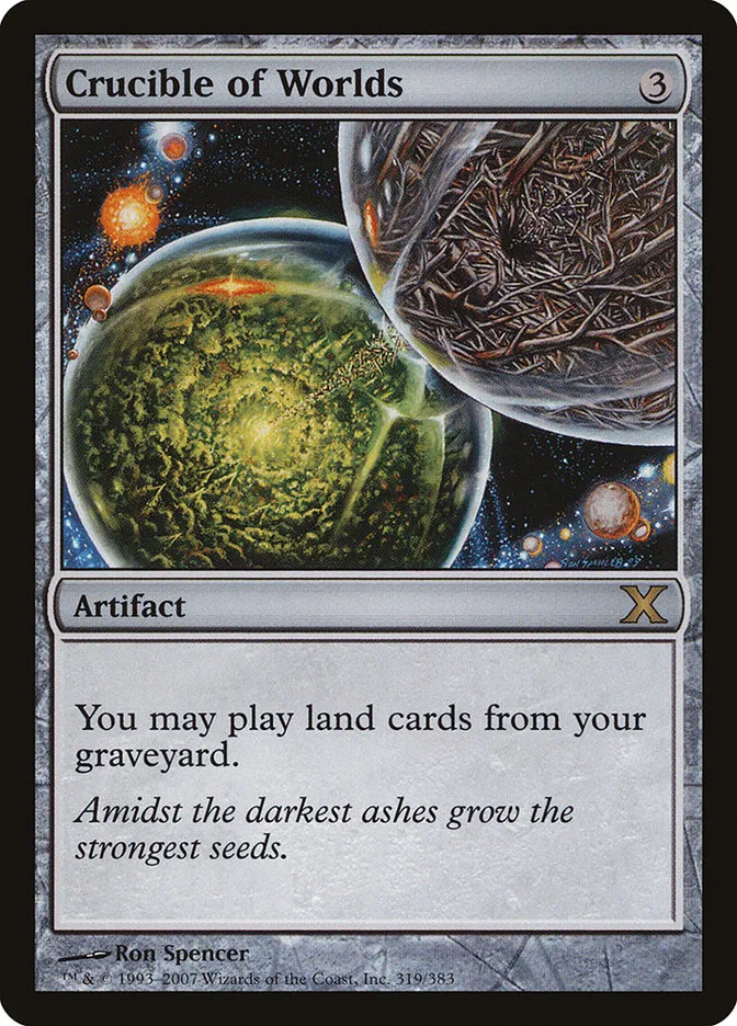 2007 Tenth Edition Crucible of Worlds #319 rare card image
