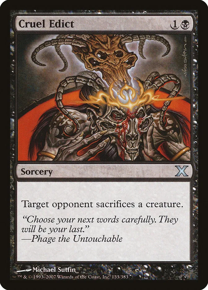 2007 Tenth Edition Cruel Edict #133 uncommon card image