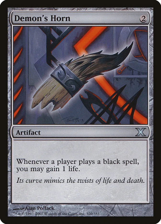 2007 Tenth Edition Demon's Horn uncommon #320 uncommon card image