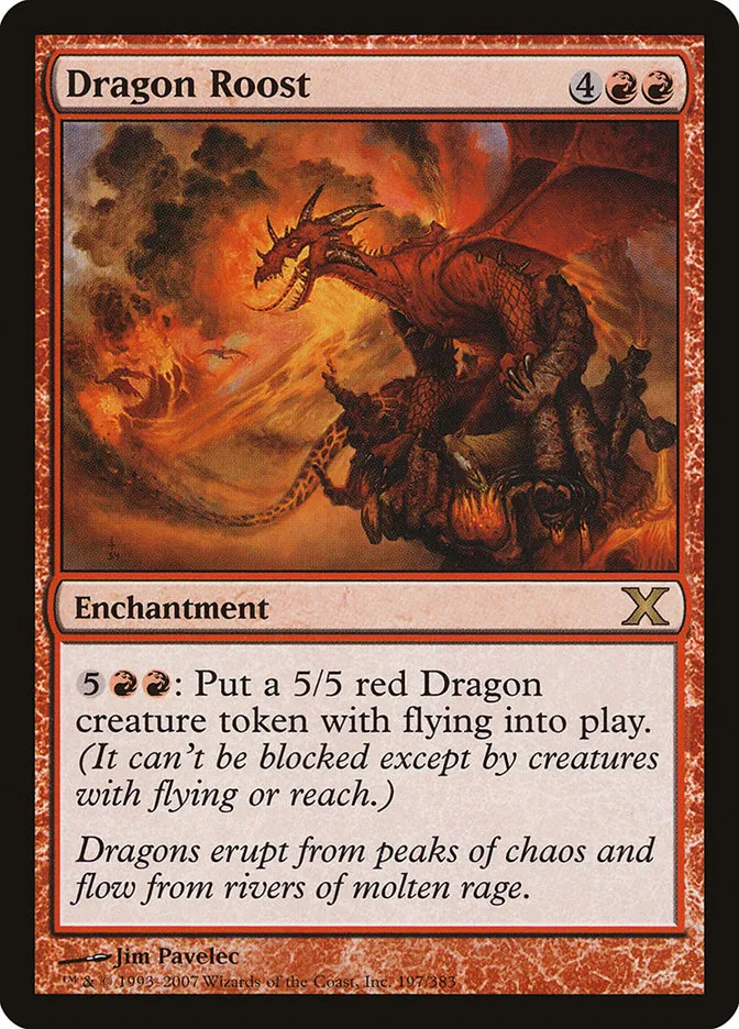 2007 Tenth Edition Dragon Roost #197 rare card image