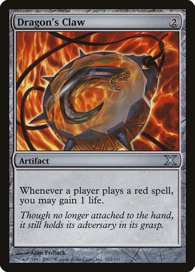 2007 Tenth Edition Dragon's Claw uncommon #322 uncommon card image