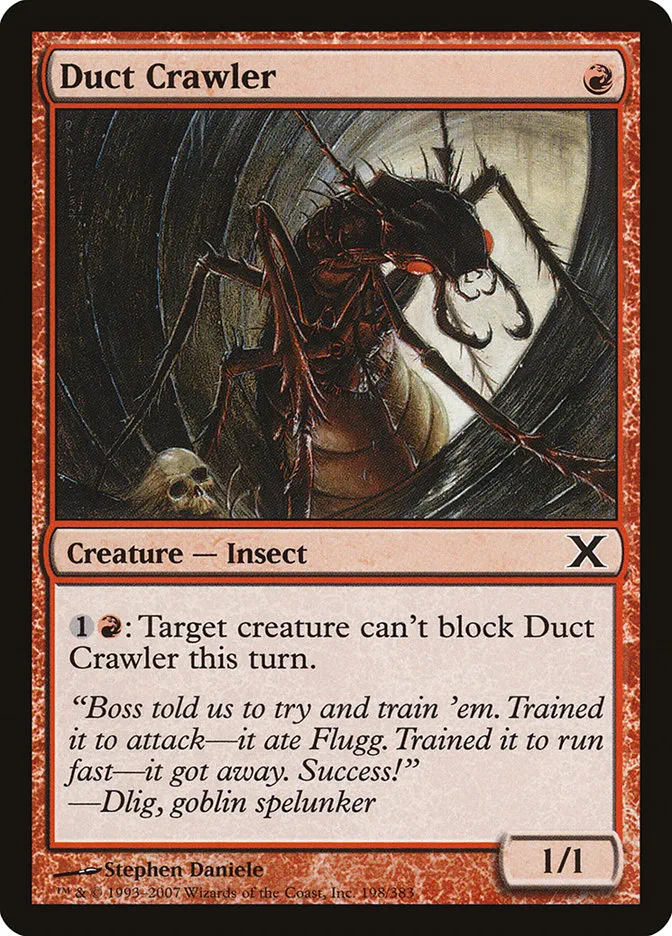 2007 Tenth Edition Duct Crawler common #198 common card image